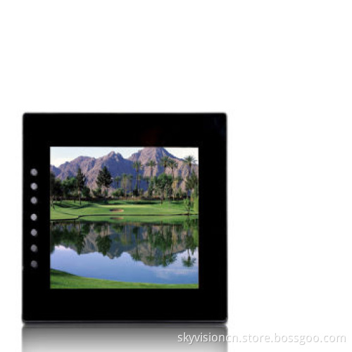 Super Thin 8-inch Digital Picture Frame, SD Card Lock Function with Front Button